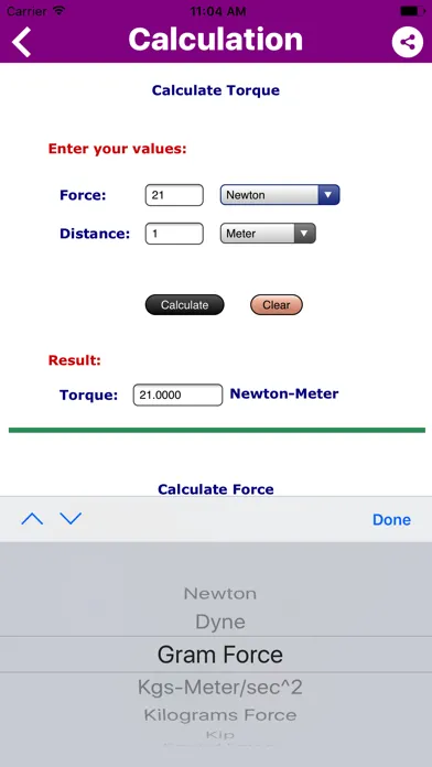Mechanical Engineering Calc Screenshots