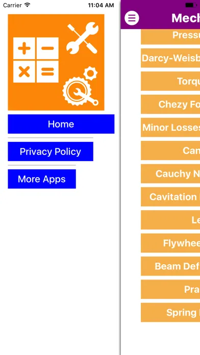 Mechanical Engineering Calc Screenshots