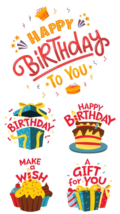 Happy B'Day Stickers & Emojis Screenshots