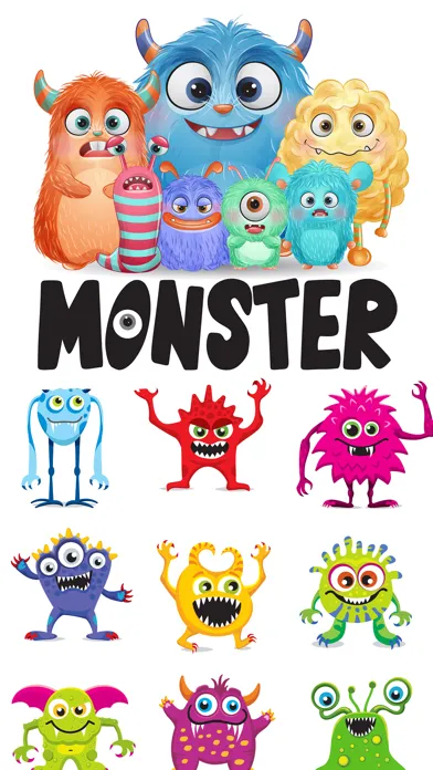 Crazy Little Monster Stickers 스크린샷