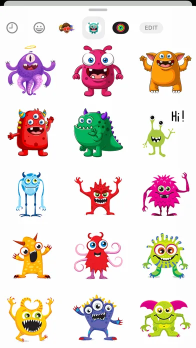 Crazy Little Monster Stickers 스크린샷