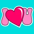 Kawaii Hearts Love Stickers