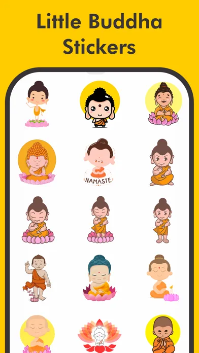 صور Little Buddha Stickers