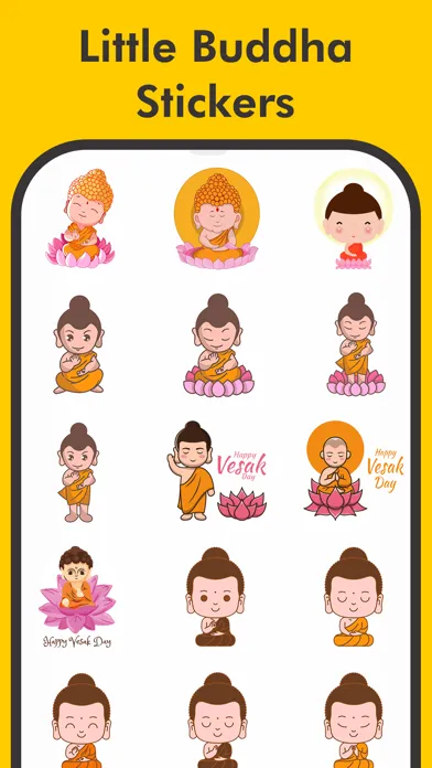 صور Little Buddha Stickers