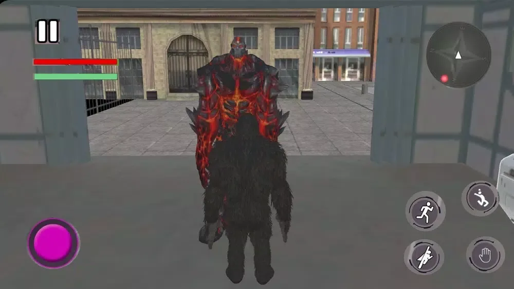 Capturas de tela do Gorilla Monster Kaiju Rampage