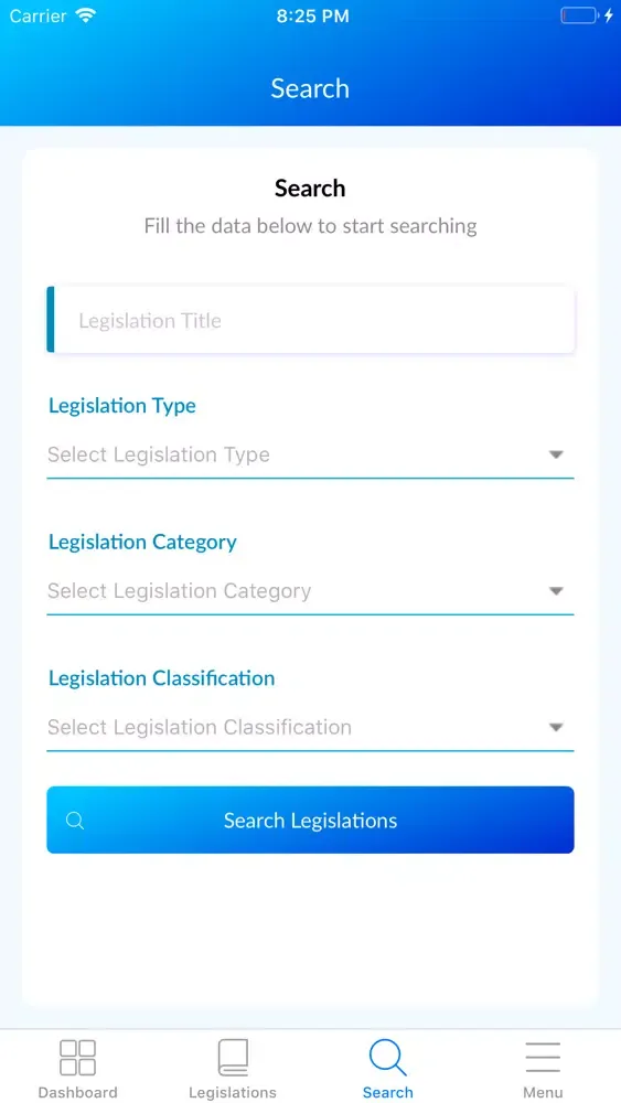 Capturas de tela do AE Insurance Legislation