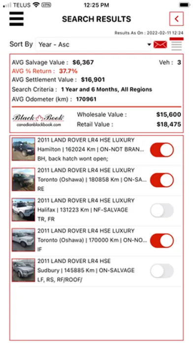 IAA Market Value - Canada Screenshots