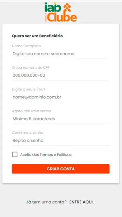 Captures d'écran de IAB Clube Beneficiários