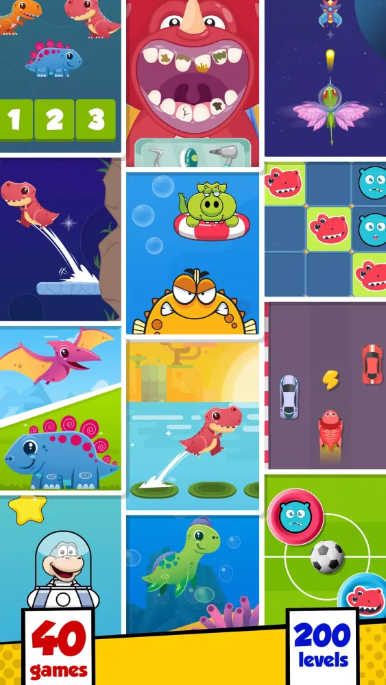 Dinosaur games - Kids game Ekran Görüntüleri