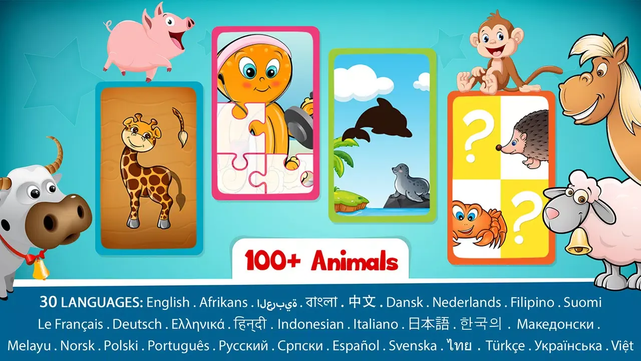 Animals Puzzle for Kids Ekran Görüntüleri