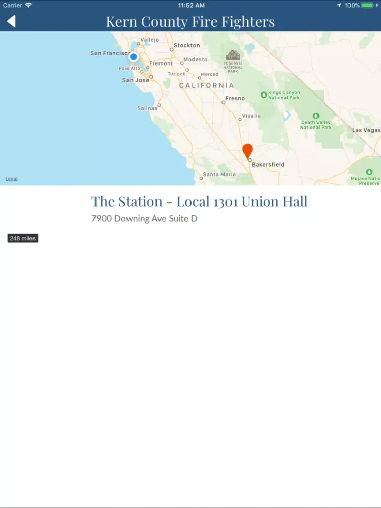 ภาพหน้าจอของ Kern County Firefighters iPad 