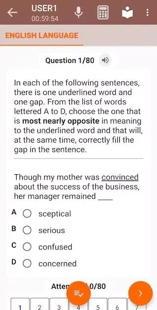 Capturas de tela do WAEC Past Questions