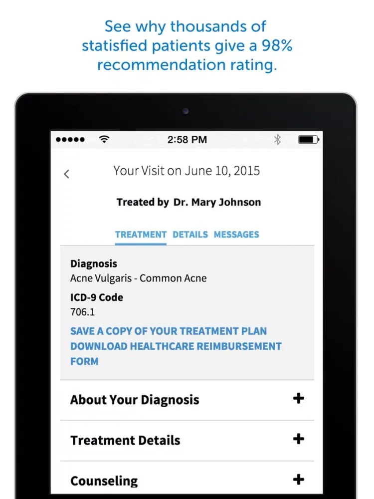 Advanced Dermatology iPad  Ekran Görüntüleri