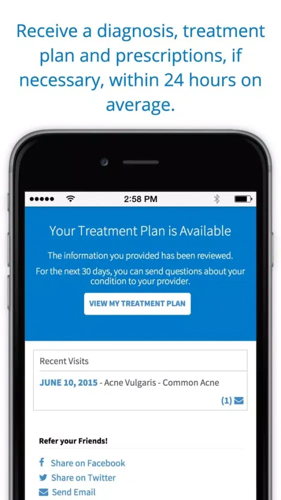 DermatologistOnCall - Online Dermatology Care Screenshots