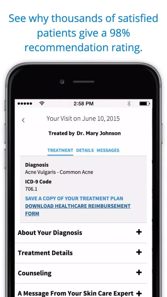 DermatologistOnCall - Online Dermatology Care Screenshots