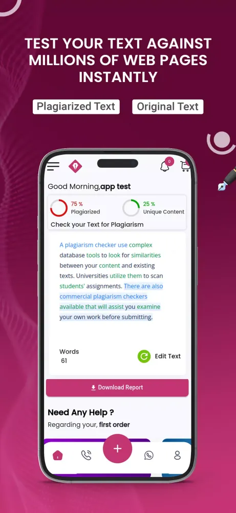 Assignment Plagiarism Checker Ekran Görüntüleri