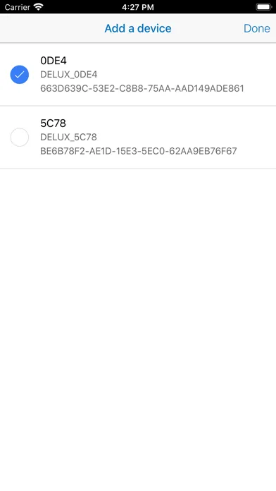 mSmart DeLux Sensor App應用截圖