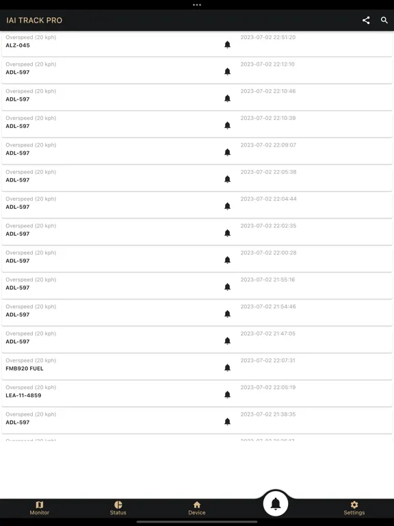 Capturas de pantalla de IAI TRACK PRO iPad 