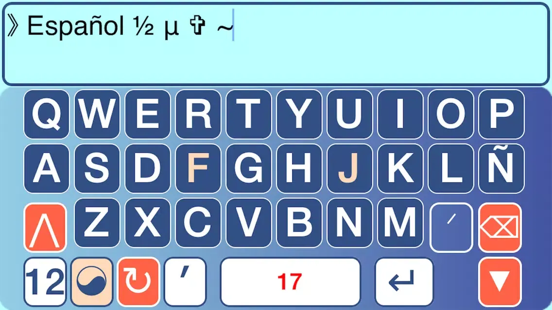 Tangkapan skrin SoBigTyping FREE - XLarge Keyboard