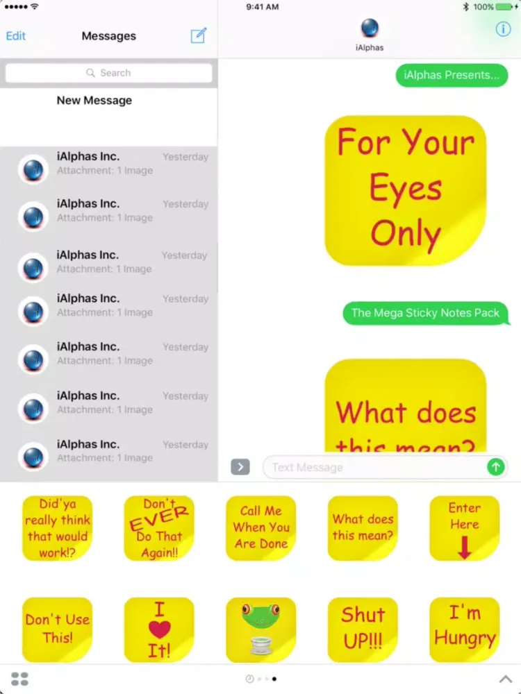 Mega Sticky Notes Pack iPad  스크린샷