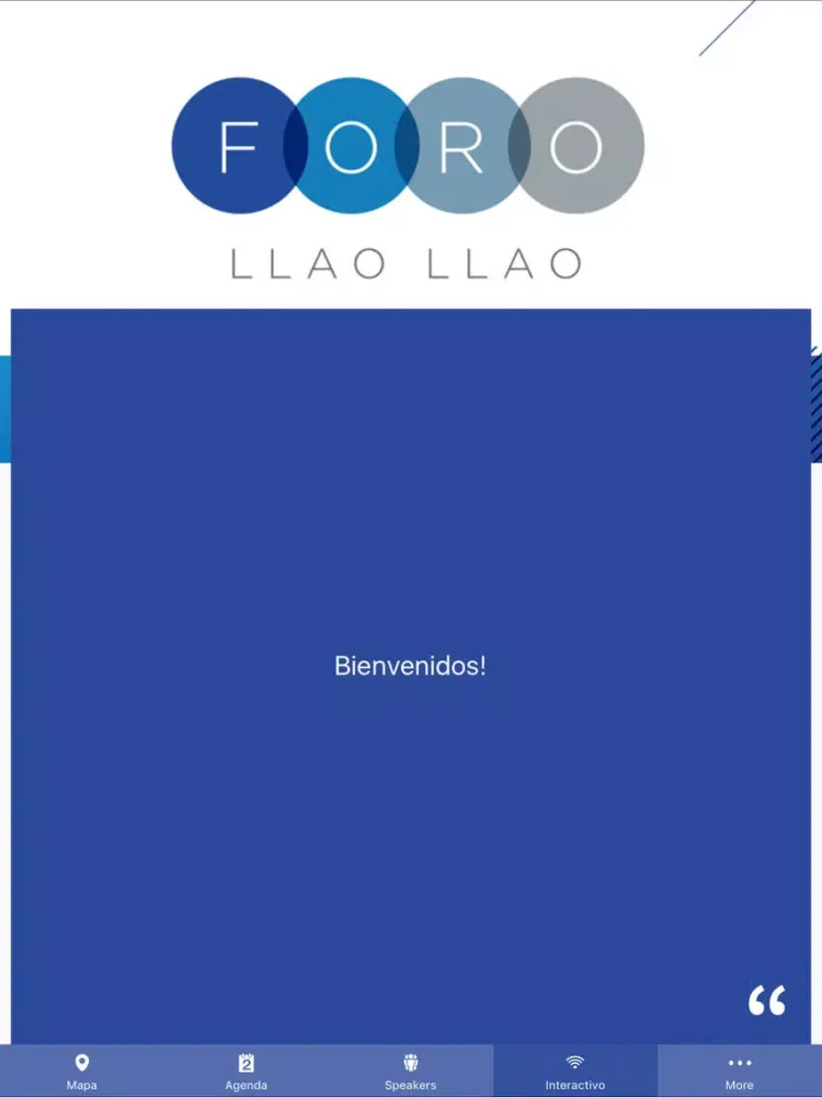 Capturas de tela do Foro Llao Llao iPad 