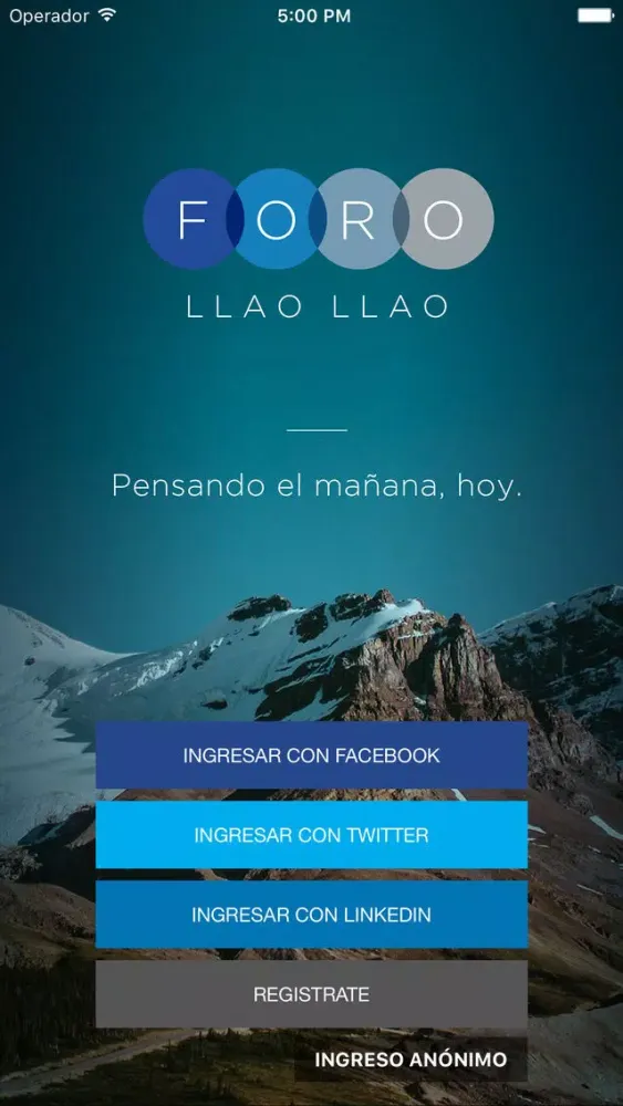 Capturas de tela do Foro Llao Llao