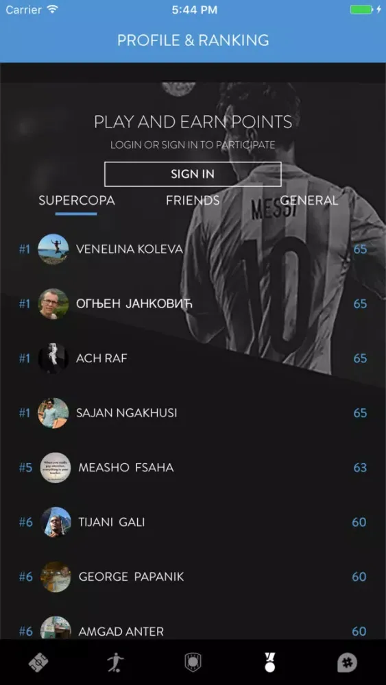 Messi Oficial سکرین شاٹس