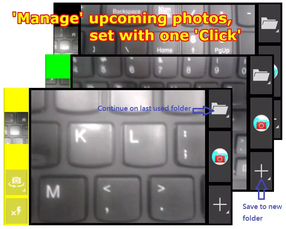 Manage Click Photo Screenshots