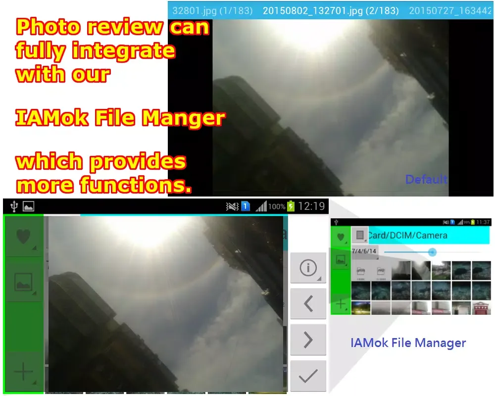 Manage Click Photo Screenshots