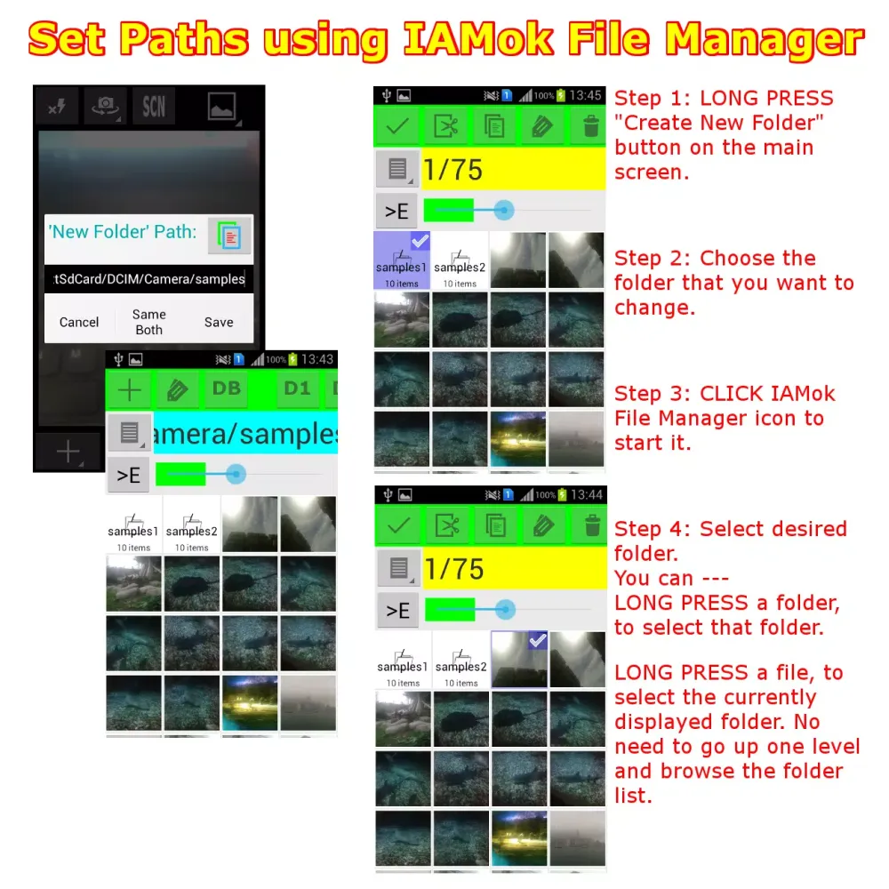 Manage Click Photo Screenshots