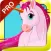 Pretty Pink Unicorn Princess Jump