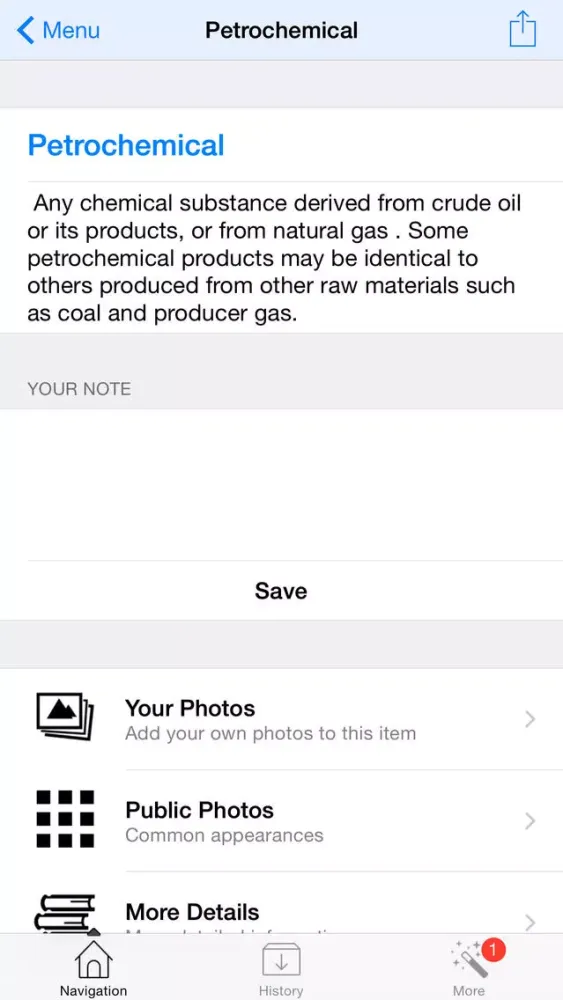 Ảnh chụp màn hình của 1450 Oil and Gas Dictionary of Terms