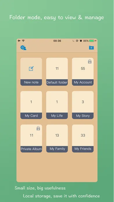 Screenshot di iVault, Private photo albums