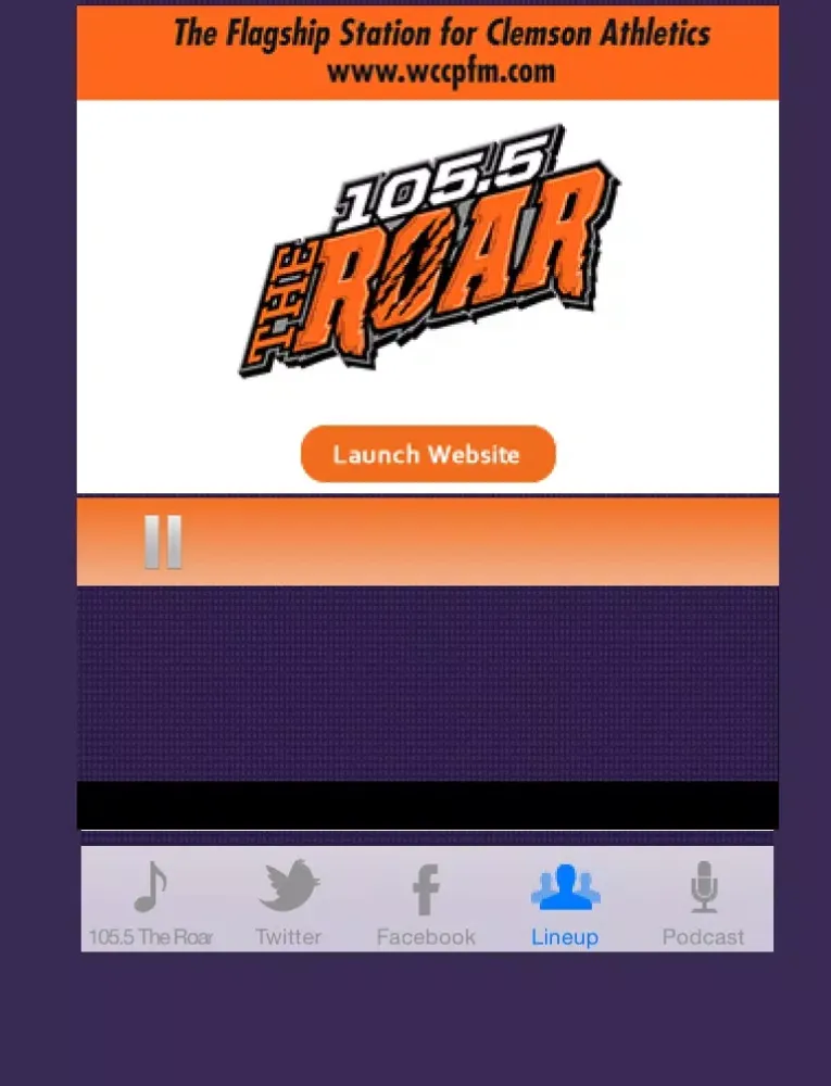 ภาพหน้าจอของ 105.5 The Roar iPad 