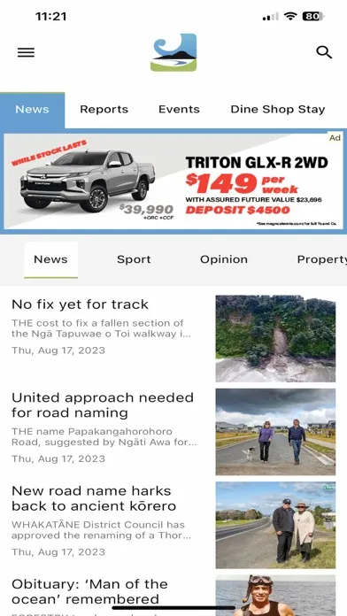 The Eastern Bay App Screenshots