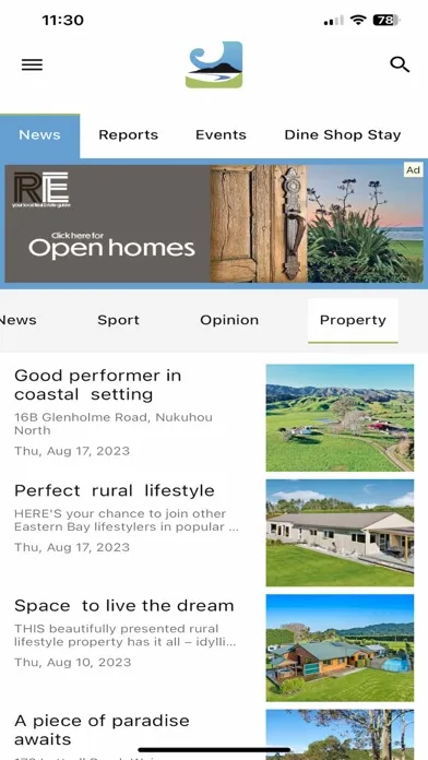 The Eastern Bay App Screenshots