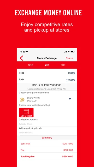 Tangkapan layar Rising Exchange