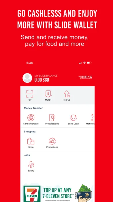 Tangkapan layar Rising Exchange