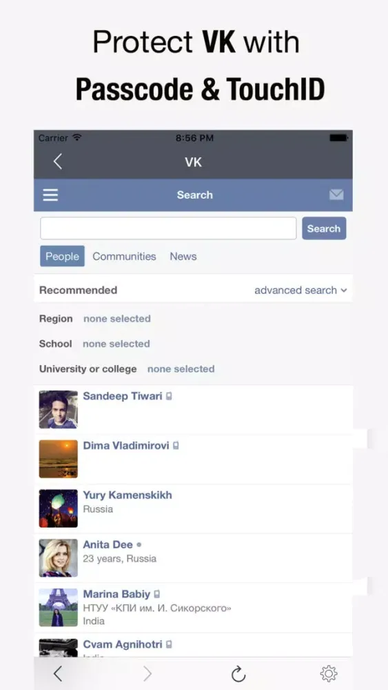 Lock for VK Ekran Görüntüleri