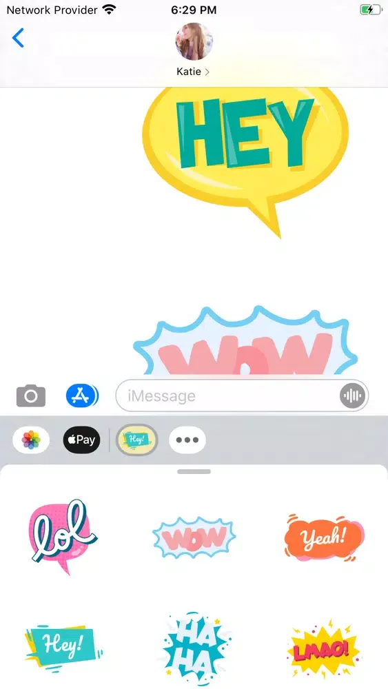 ภาพหน้าจอของ Colorful Messages Stickers