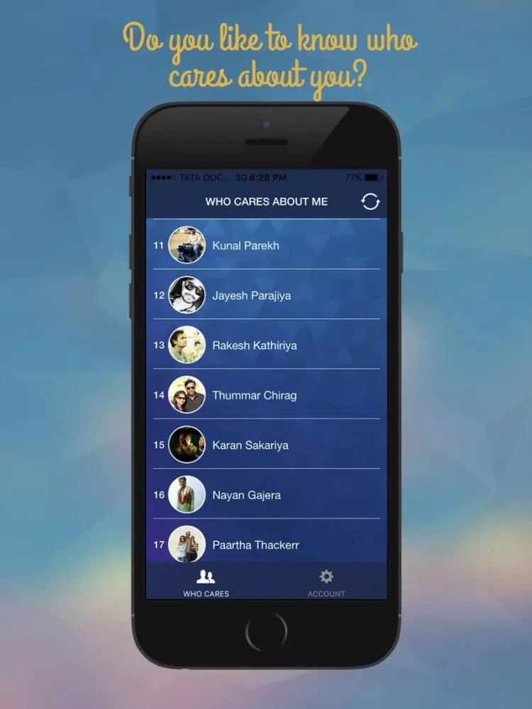 Who Cares Profile-Facebook Pro iPad  スクリーンショット
