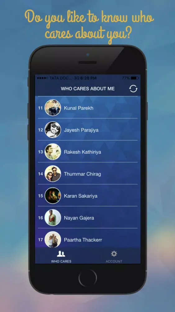 Who Cares Profile-Facebook Pro スクリーンショット