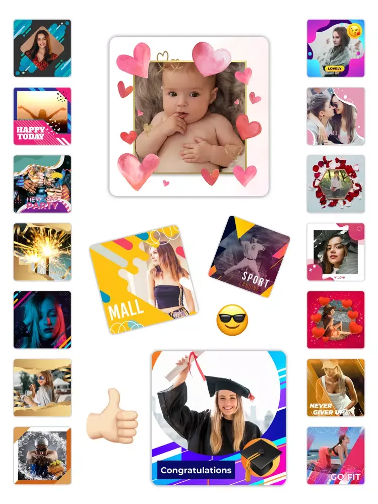 Easy Post - Photo Maker Editor iPad  سکرین شاٹس