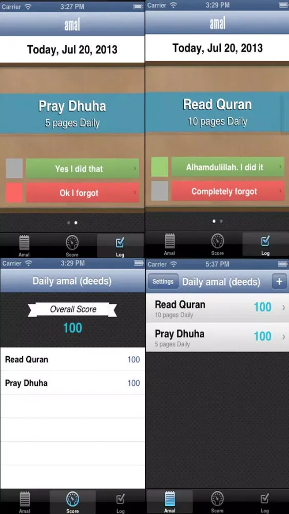 Muslim Prayer Time Reminder.Daily Amal (deeds) Reminder. Screenshots