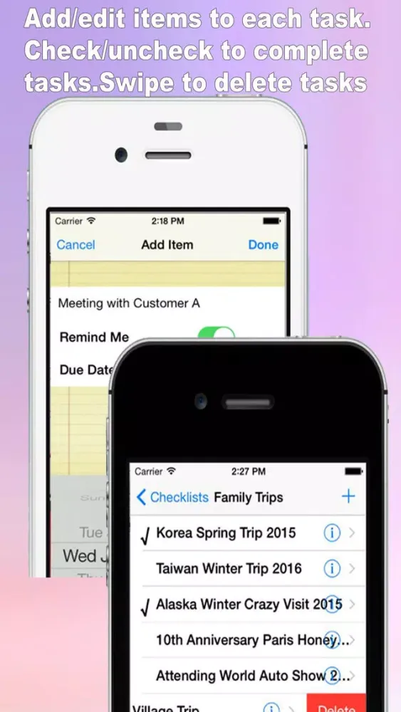 Ảnh chụp màn hình của Best Checklist and Organizer – Tasks, Reminders,To-Do Lists & Flipping Notepad.Allow sharing of task lists via emails
