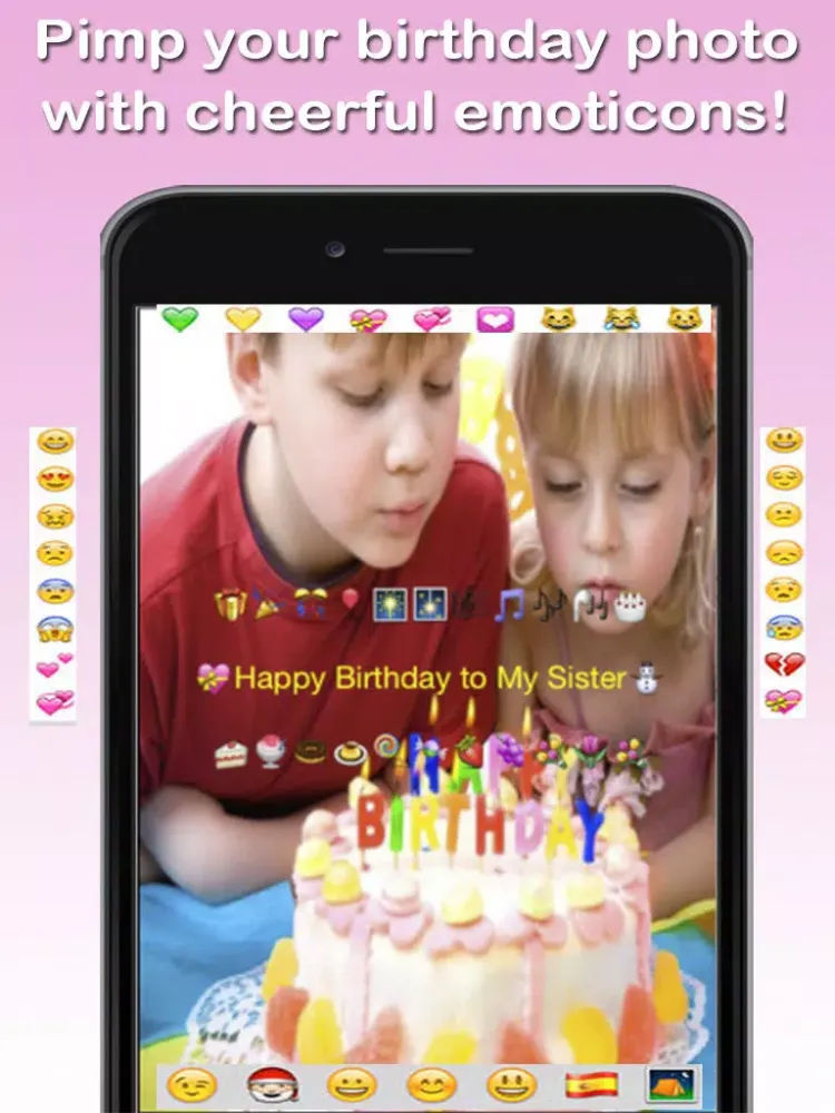 Pimp Your Photo With Emoji - Make Up Photo with Emoticons (Pro Version) iPad  스크린샷