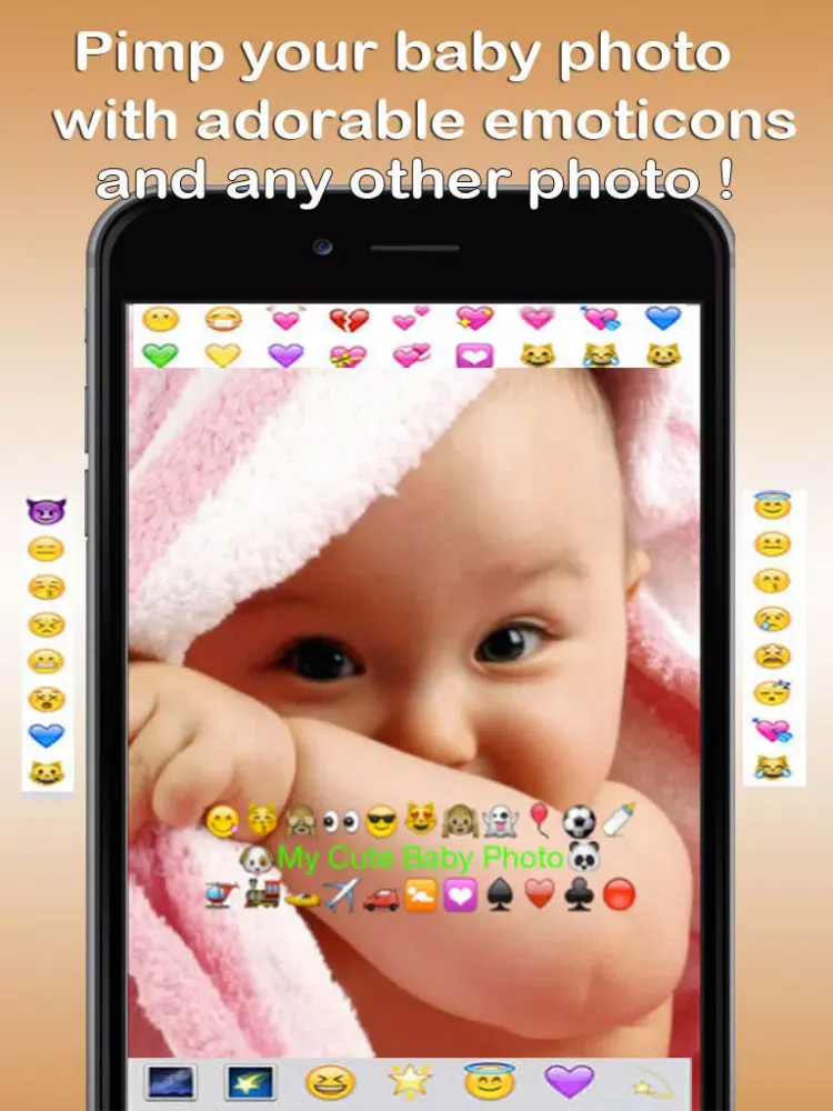 Pimp Your Photo With Emoji - Make Up Photo with Emoticons (Pro Version) iPad  스크린샷
