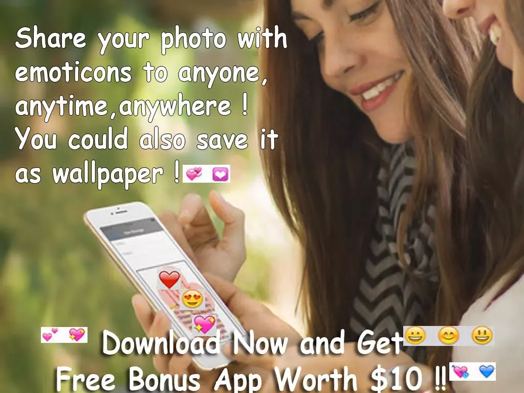Pimp Your Photo With Emoji - Make Up Photo with Emoticons (Pro Version) iPad  스크린샷