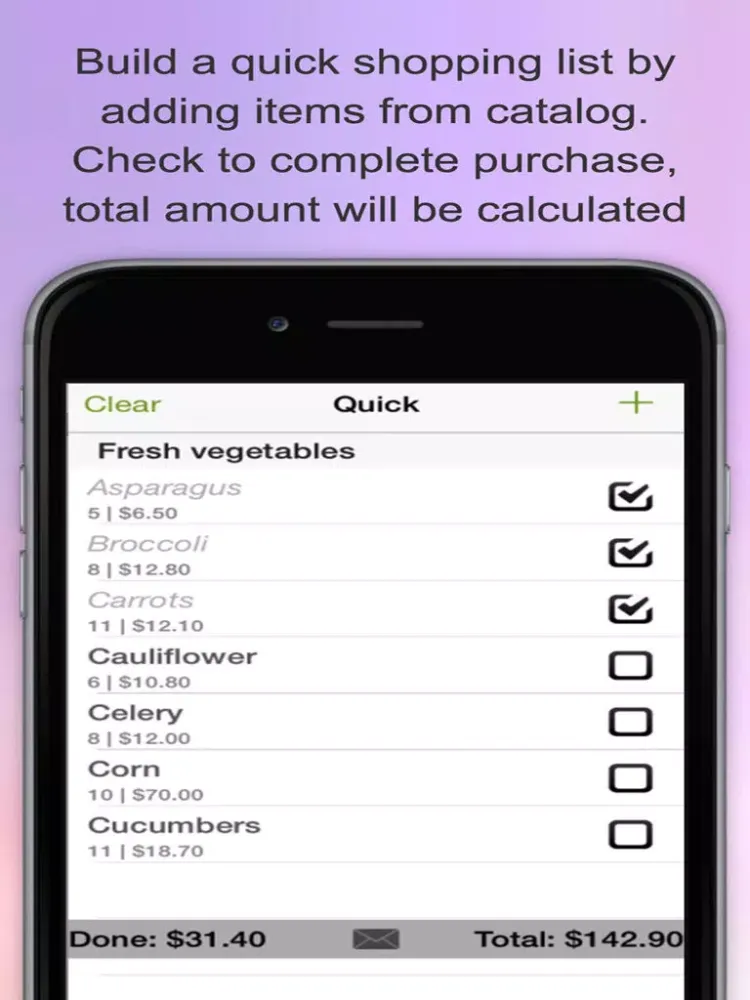 Free Shopping List.Free Grocery List iPad  Screenshots