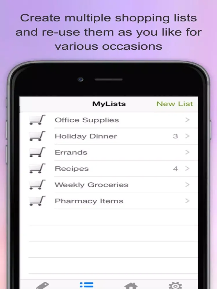 Free Shopping List.Free Grocery List iPad  Screenshots
